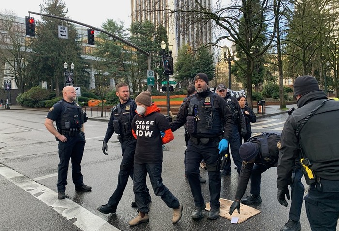 Good Morning, News: 19 Arrested at Portland Protest Against Genocide in Gaza, PDX Arctic Blast Promises May Turn Wintery Mix, and the Story of Mars Rover Opportunity